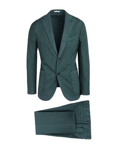 Boglioli Man Suit Dark Green Size 42 Virgin Wool