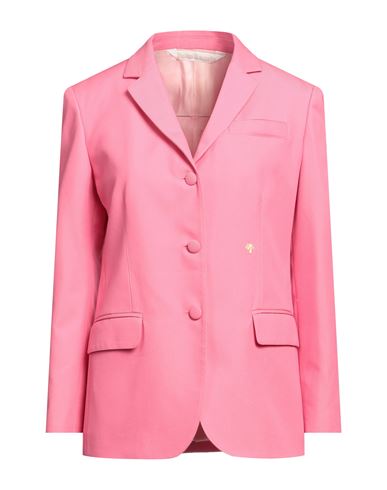 Palm Angels Single Breasted Miami Blazer With Flap Pockets In Pink