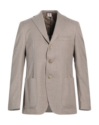 Shop Luigi Borrelli Napoli Man Blazer Dove Grey Size 40 Virgin Wool, Silk