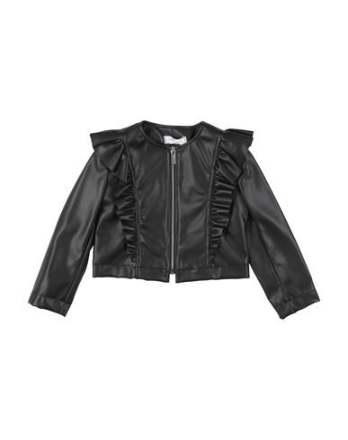 Monnalisa Toddler Girl Jacket Black Size 5 Polyester In Black