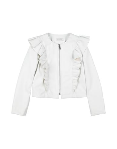 Shop Monnalisa Toddler Girl Jacket Off White Size 6 Polyester
