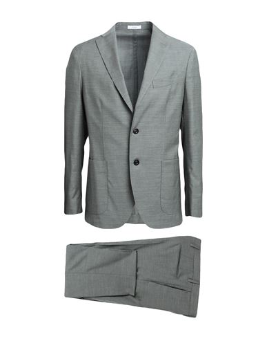Shop Boglioli Man Suit Sage Green Size 40 Virgin Wool, Lyocell, Elastane