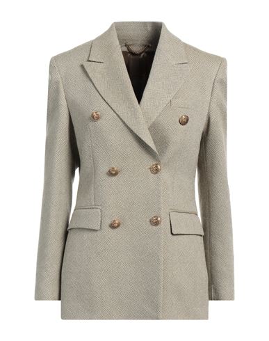 Golden Goose Woman Blazer Khaki Size 6 Wool, Viscose In Gray