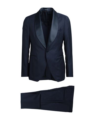 Tagliatore Man Suit Midnight Blue Size 40 Virgin Wool
