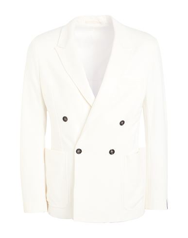 Paolo Pecora Man Blazer White Size 40 Viscose, Polyamide, Elastane In White
