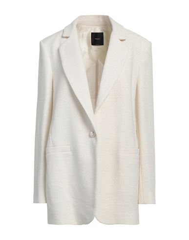 Pinko Woman Blazer Cream Size 8 Cotton, Polyester, Viscose, Polyamide In White