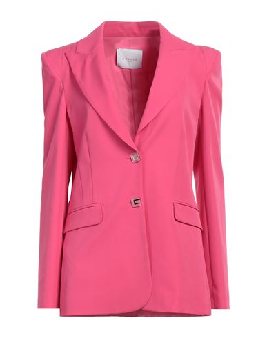 Shop Gaelle Paris Gaëlle Paris Woman Blazer Fuchsia Size 8 Polyester, Elastane In Pink
