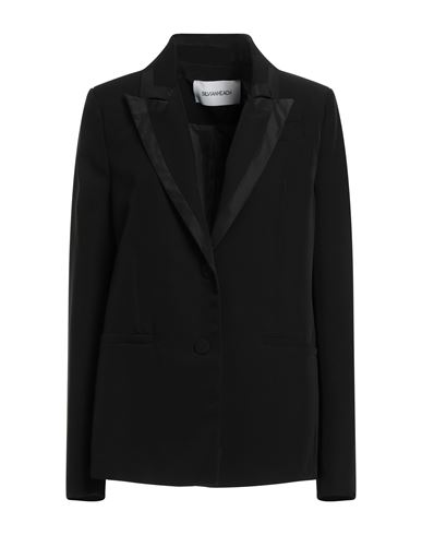Silvian Heach Woman Blazer Black Size 8 Polyester, Elastane