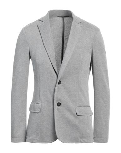 Shop Trussardi Man Blazer Grey Size 38 Polyester, Cotton, Viscose