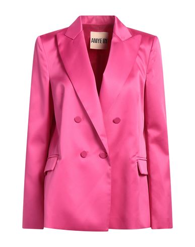 Aniye By Woman Blazer Fuchsia Size 8 Polyester, Elastane In Pink