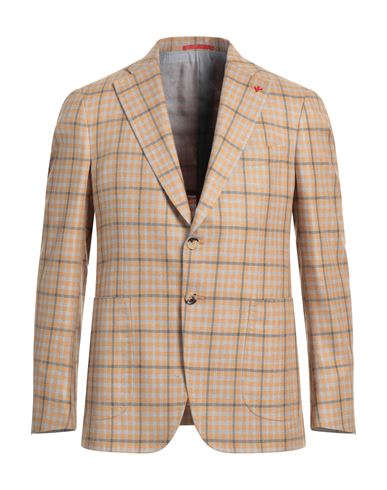 Isaia Man Blazer Mandarin Size 44 Silk, Cashmere, Wool