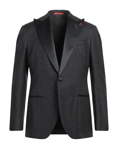 Isaia Man Blazer Black Size 44 Wool, Polyamide