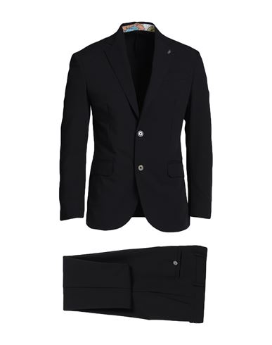 Bob Man Suit Black Size 38 Polyester, Viscose, Elastane