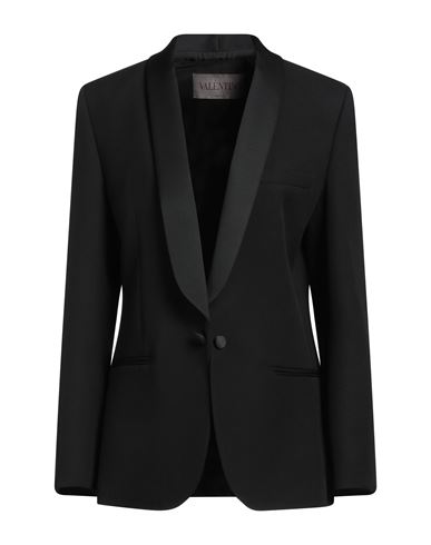Valentino Garavani Woman Blazer Black Size 8 Virgin Wool, Polyester