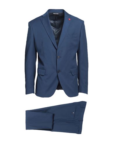 Jerry Key Man Suit Blue Size 46 Polyester, Wool, Viscose, Elastane