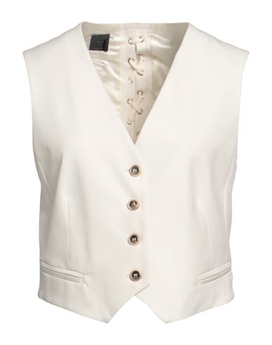 Pinko Woman Tailored Vest Ivory Size 4 Polyester, Viscose, Elastane In White