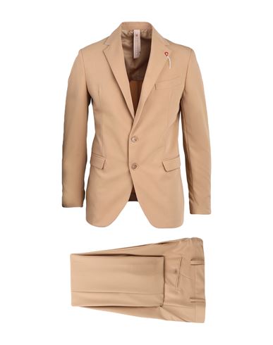 Bernese Milano Man Suit Camel Size 46 Polyester, Viscose, Elastane In Beige