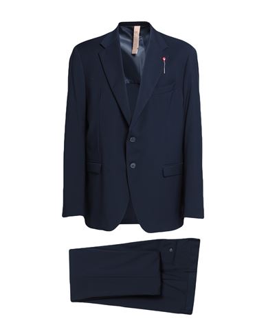 Bernese Milano Man Suit Navy Blue Size 46 Polyester, Viscose, Elastane