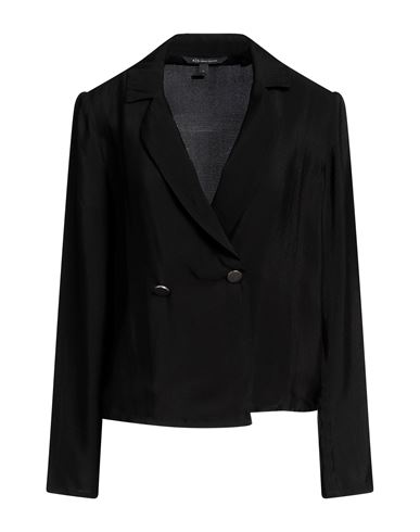 Armani Exchange Woman Blazer Black Size 12 Viscose