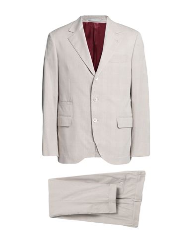 Brunello Cucinelli Man Suit Beige Size 44 Cotton, Elastane