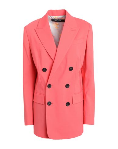 Shop Dsquared2 Woman Blazer Salmon Pink Size 2 Polyester, Virgin Wool, Elastane