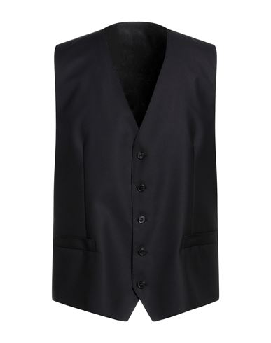 Dolce & Gabbana Man Tailored Vest Midnight Blue Size 46 Virgin Wool, Silk
