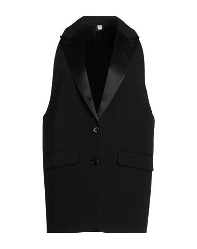 Burberry Woman Blazer Black Size 6 Wool, Viscose, Silk