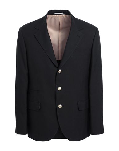 Brunello Cucinelli Man Blazer Black Size 44 Linen, Wool