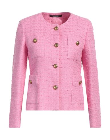 Tagliatore 02-05 Woman Blazer Pink Size 4 Cotton, Linen, Viscose, Polyamide