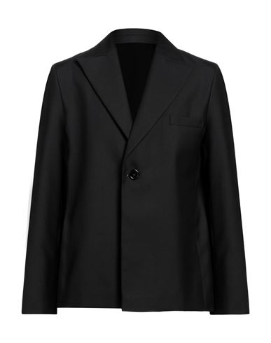Séfr Man Blazer Black Size L Polyester, Wool