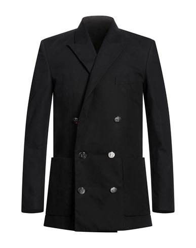 Balmain Man Blazer Black Size 42 Cotton, Polyester, Polyamide
