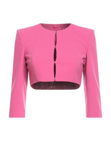 Patrizia Pepe Woman Blazer Fuchsia Size 8 Polyester, Elastane In Pink