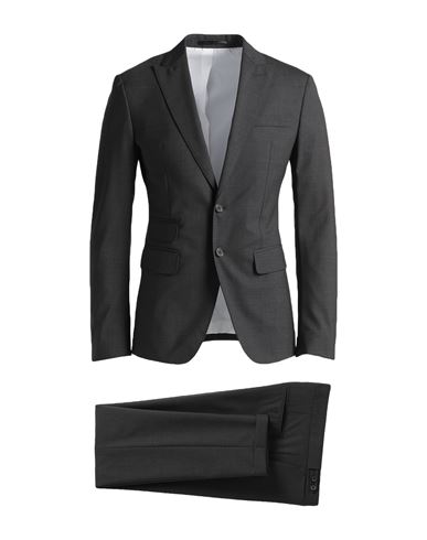 Shop Dsquared2 Man Suit Grey Size 38 Virgin Wool, Elastane