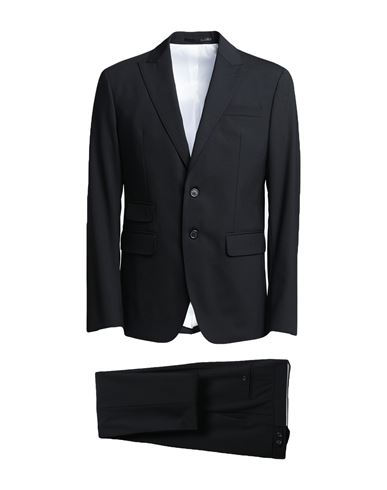 Shop Dsquared2 Man Suit Black Size 38 Virgin Wool, Elastane