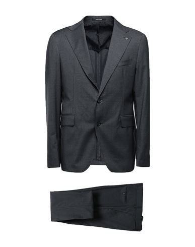 Tagliatore Man Suit Steel Grey Size 42 Virgin Wool, Elastane