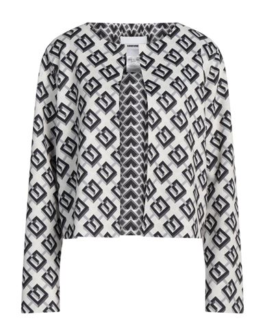 Brand Unique Woman Blazer Light Grey Size 1 Polyester, Elastane In Black