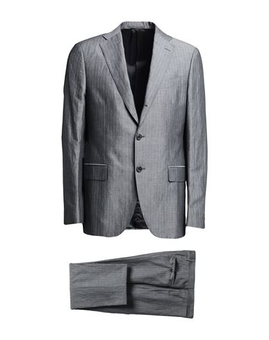 Fedeli Man Suit Grey Size 42 Linen, Cotton