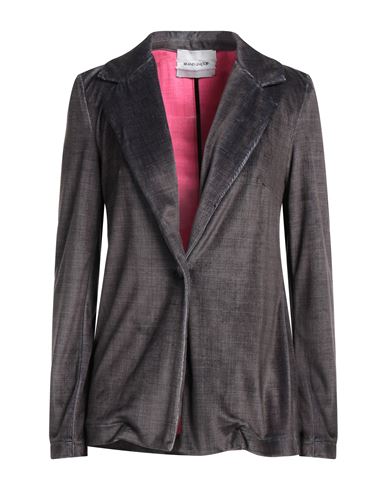 Brand Unique Woman Blazer Lead Size 2 Polyester In Grey