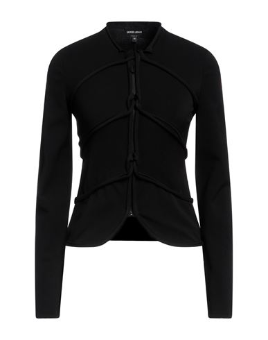 Giorgio Armani Woman Blazer Black Size 6 Viscose, Polyester, Polyamide, Elastane