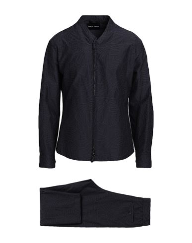 Giorgio Armani Man Suit Navy Blue Size 42 Cotton, Viscose