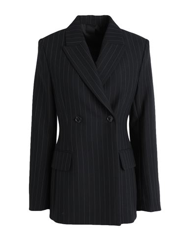 Arket Woman Blazer Black Size 8 Polyester, Wool, Elastane
