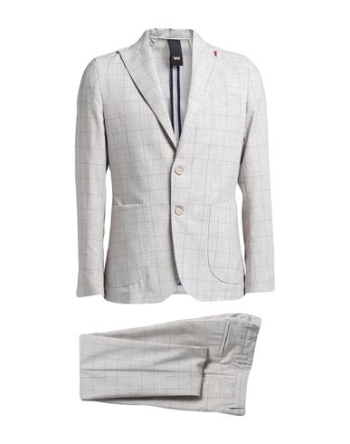 Shop Mulish Man Suit Beige Size 48 Polyester, Viscose, Elastane