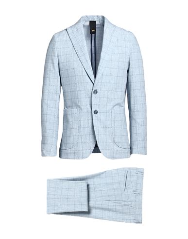 Shop Mulish Man Suit Sky Blue Size 38 Polyester, Viscose, Elastane