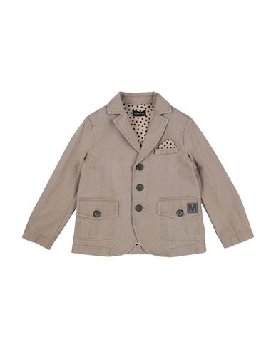 Monnalisa Toddler Boy Blazer Beige Size 6 Cotton In Beige