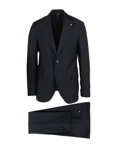 Shop Lardini Man Suit Black Size 40 Wool
