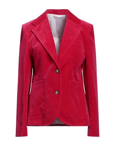 Victoria Beckham Woman Blazer Fuchsia Size 6 Cotton, Elastane In Pink