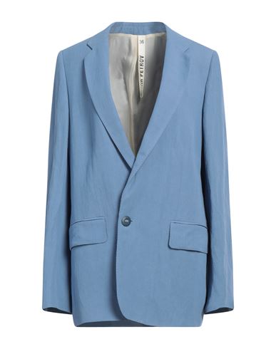 Petar Petrov Woman Blazer Azure Size 8 Viscose, Linen In Blue