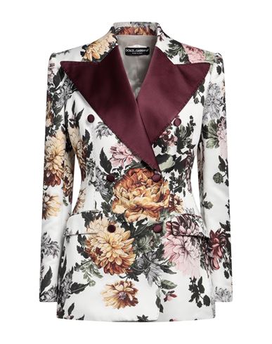 Dolce & Gabbana Woman Blazer Off White Size 6 Polyester, Silk