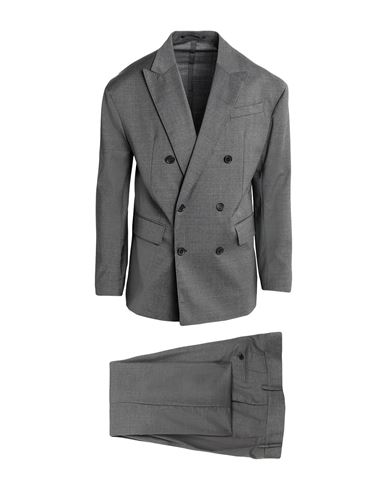 Dsquared2 Man Suit Lead Size 40 Wool, Elastane In Grey