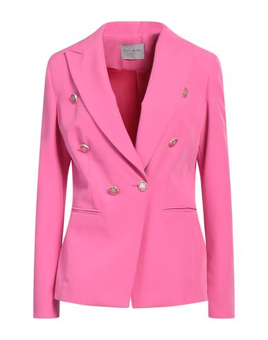 Fly Girl Woman Blazer Fuchsia Size 8 Polyester, Elastane In Pink